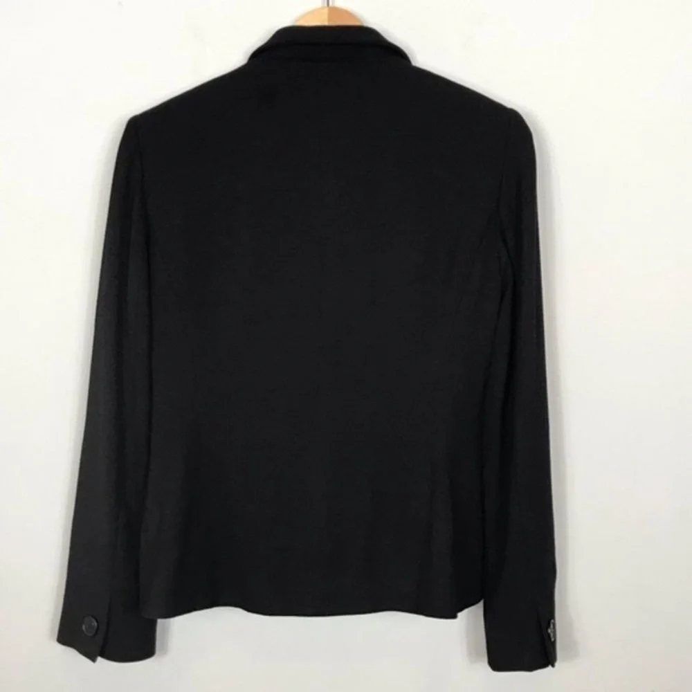 LAFAYETTE 148 NEW YORK Shawl Knit Blazer Black Size 2